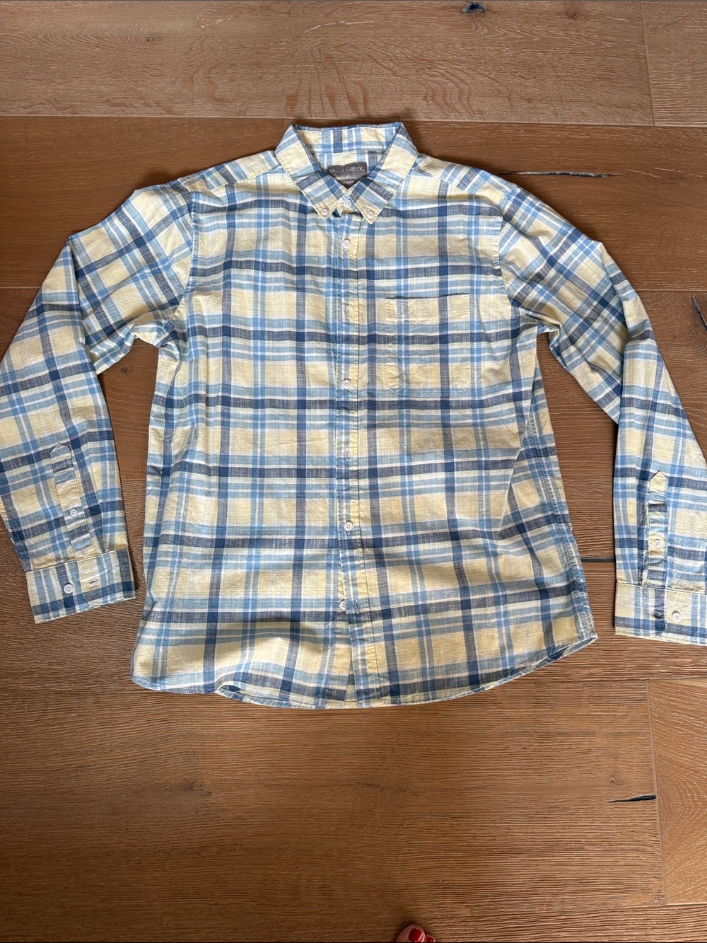 Falls Creek “No Tuck” Men’s Cotton Button-Down Shirt - Picture 1 of 3